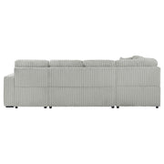 Devonshire Sleeper Sectional Sofa Storage Chaise Grey - 501208