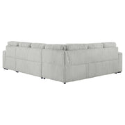 Devonshire Sleeper Sectional Sofa Storage Chaise Grey - 501208