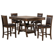 Dewey 5-piece Rectangular Dining Table Set Walnut - 115208-S5