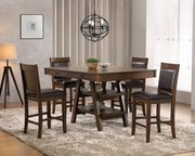 Dewey Upholstered Counter Chair Walnut (Set of 2) - 115209