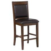 Dewey Upholstered Counter Chair Walnut (Set of 2) - 115209