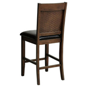 Dewey Upholstered Counter Chair Walnut (Set of 2) - 115209