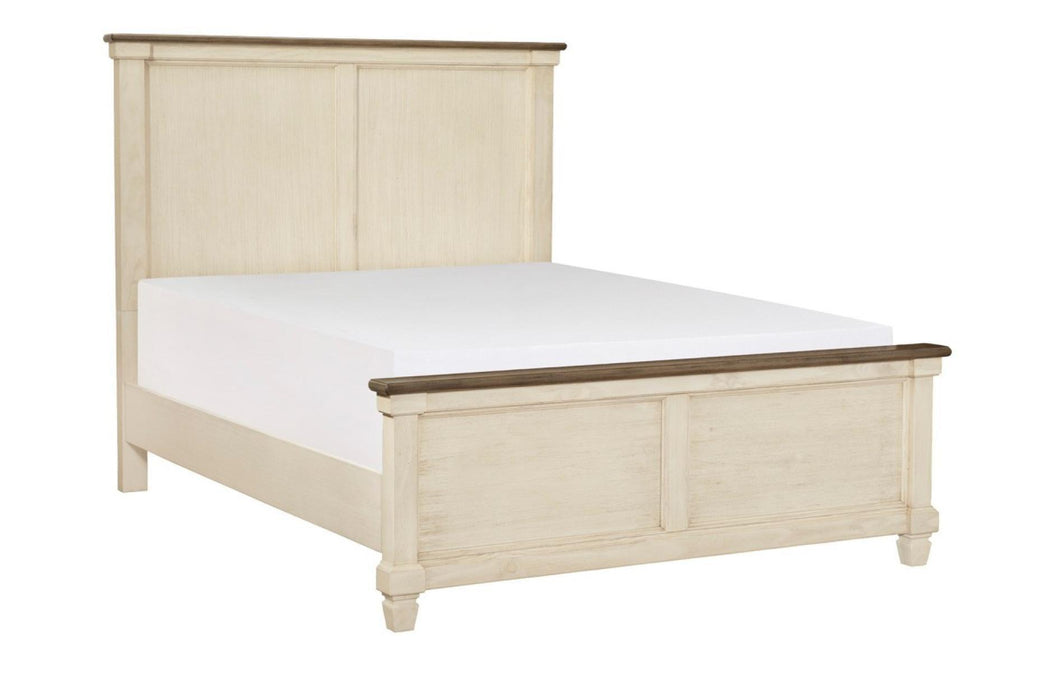 Weaver 3 Piece Queen Bedroom Set In Antique White 1626-1-3Set | Homelegance