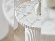 Diamond Coffee Table in White - 125-DIA-ET-W