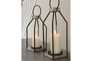 Diedrick Gray/Black Lantern (Set of 2) - DMV FurnitureTable Top Accessories
