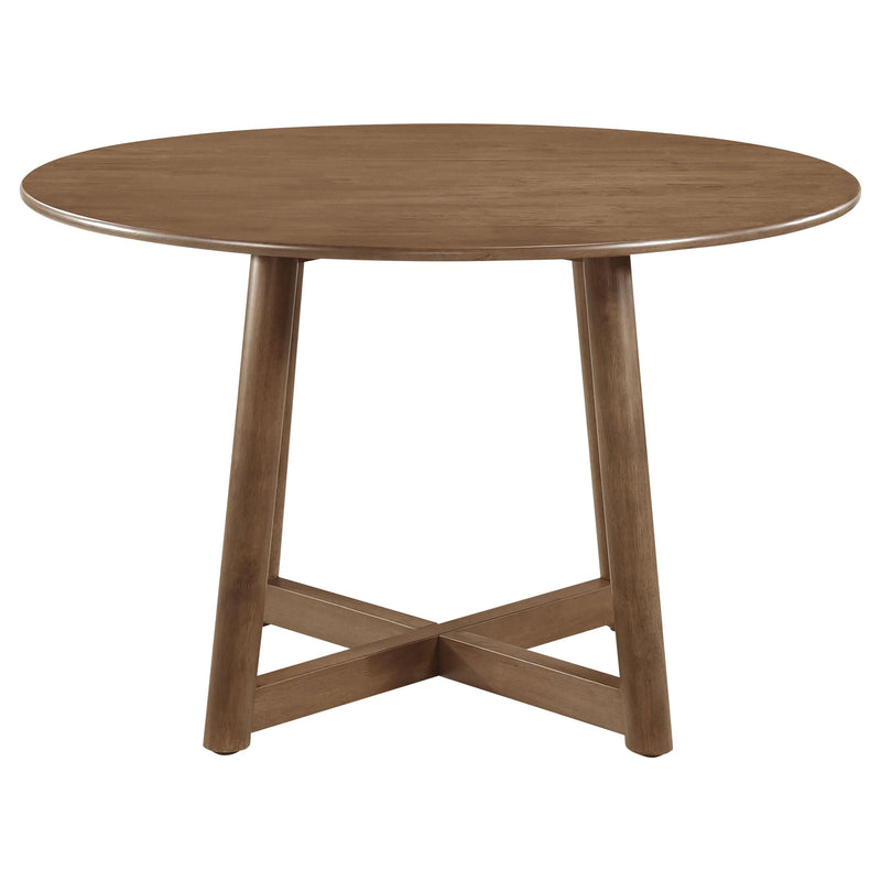 Dinah 5-piece Round Solid Wood Dining Set Walnut - 108471-S5