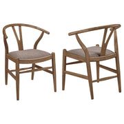 Dinah Wood Wishbone Dining Side Chair Walnut (Set of 2) - 108472
