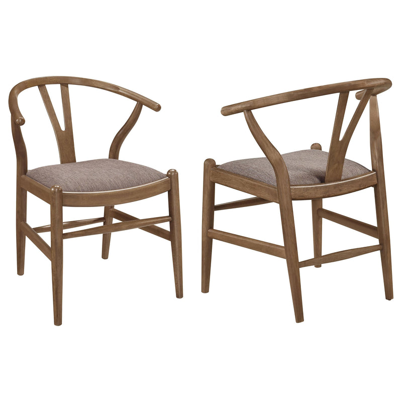 Dinah Wood Wishbone Dining Side Chair Walnut (Set of 2) - 108472