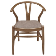 Dinah Wood Wishbone Dining Side Chair Walnut (Set of 2) - 108472