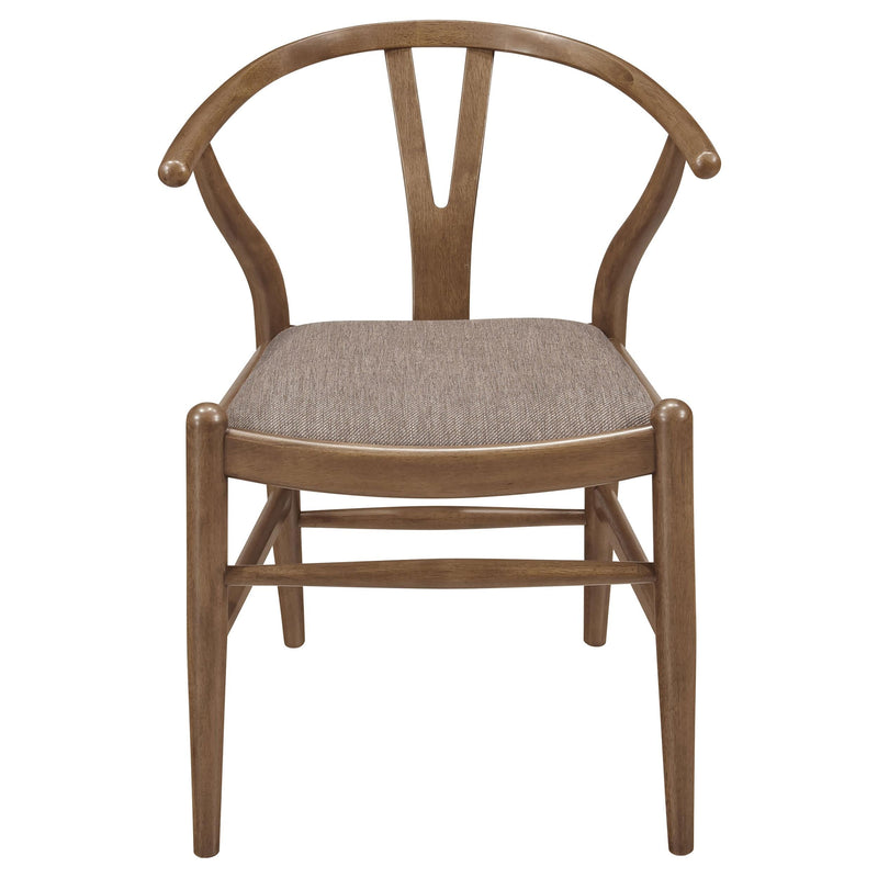 Dinah Wood Wishbone Dining Side Chair Walnut (Set of 2) - 108472