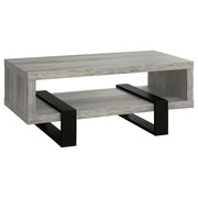 Dinard Engineered Wood Cocktail Coffee Table Grey Driftwood - 720878