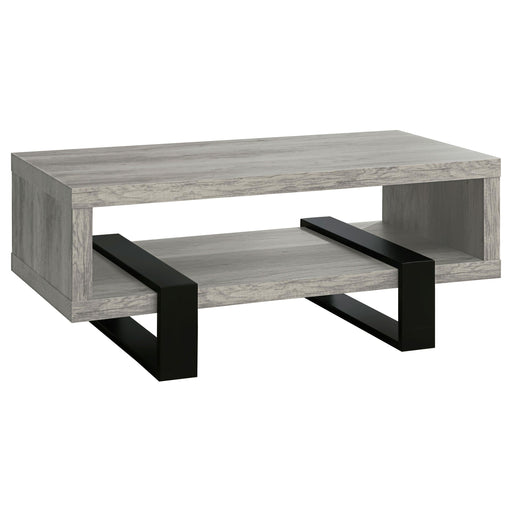 Dinard Engineered Wood Cocktail Coffee Table Grey Driftwood - 720878