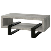 Dinard Engineered Wood Cocktail Coffee Table Grey Driftwood - 720878