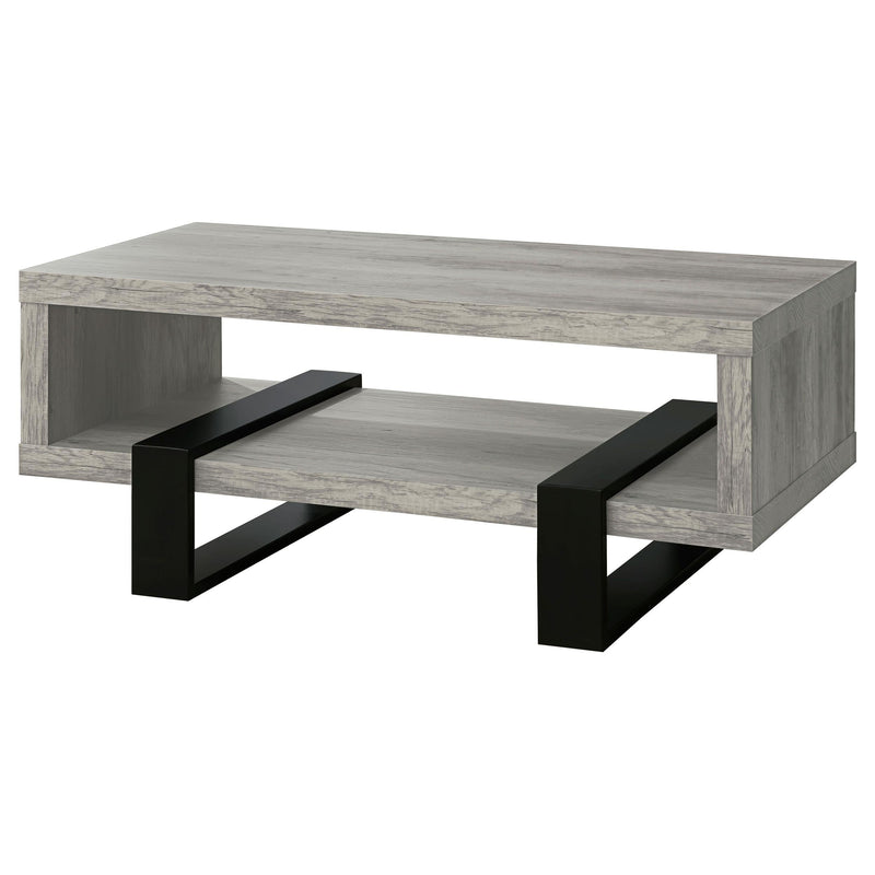 Dinard Engineered Wood Cocktail Coffee Table Grey Driftwood - 720878