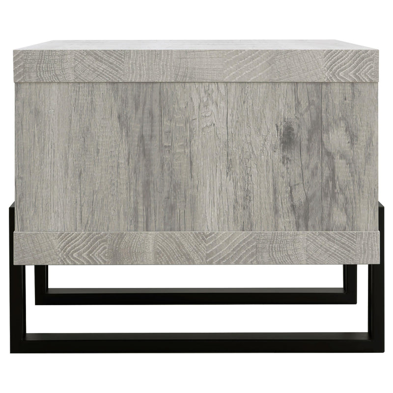 Dinard Engineered Wood Cocktail Coffee Table Grey Driftwood - 720878