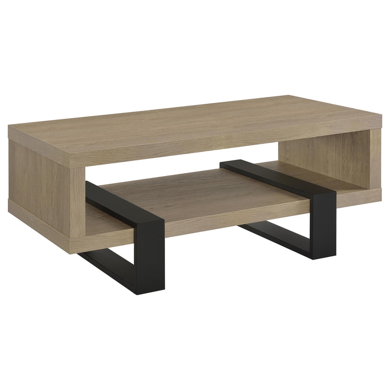 Dinard Engineered Wood Cocktail Coffee Table Latte - 723688