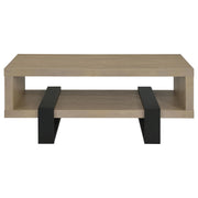 Dinard Engineered Wood Cocktail Coffee Table Latte - 723688