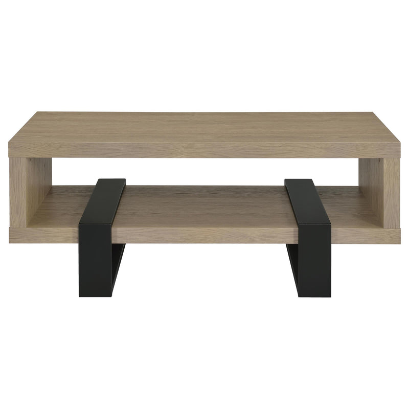 Dinard Engineered Wood Cocktail Coffee Table Latte - 723688