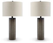 Dingerly 2-Piece Table Lamp Set in Brown - PKG015582