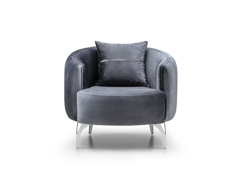 Dior 3-pieces (Sofa & Loveseat & Chair) Livingroom Set in Grey - 200-ST-DIO-TURKO376-321