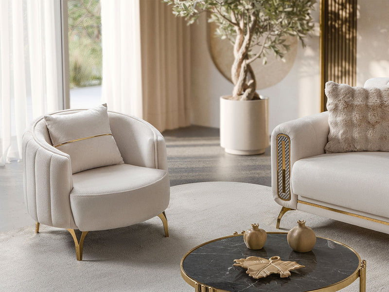 Dior 3-pieces (Sofa & Loveseat & Chair) Livingroom Set in Grey - 200-ST-DIO-TURKO376-321
