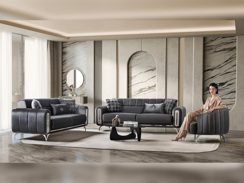 Dior Chair in Grey - 200-ST-DIO-TURKO376-B