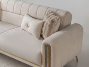Dior Convertible Loveseat in Cream - 200-ST-DIO-FLORIA04-2