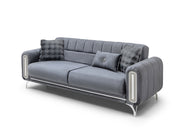 Dior Convertible Loveseat in Grey - 200-ST-DIO-TURKO376-2