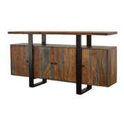 Ditman 4-door Solid Wood Sideboard Buffet Grey Sheesham - 110185