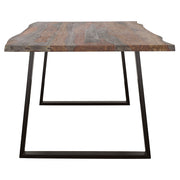 Ditman 80-inch Live Edge Dining Table Grey Sheesham - 110181