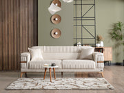 Divano 3-pieces (Sofa & Loveseat & Chair) Livingroom in Beige - Brick - 200-ELIF-DIV-A310-321
