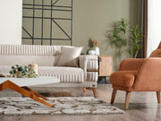 Divano Convertible Loveseat in Beige - 200-ELIF-DIV-A310-2