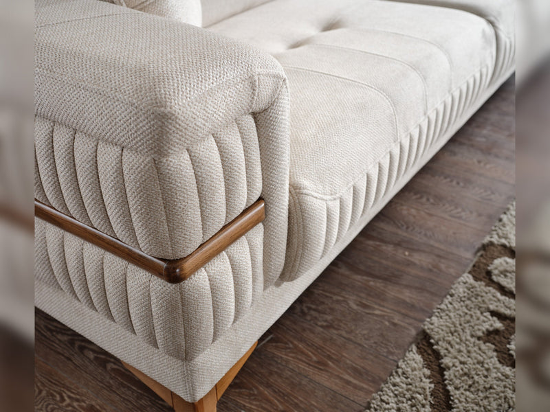 Divano Convertible Loveseat in Beige - 200-ELIF-DIV-A310-2