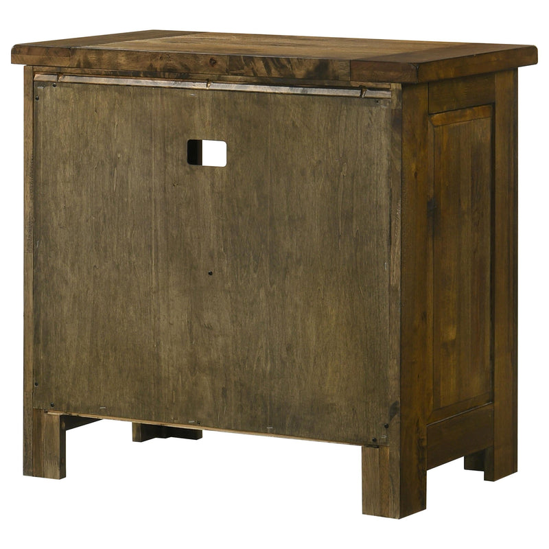 Doherty 1-drawer Nightstand Bedside Table Rustic Brown - 225162
