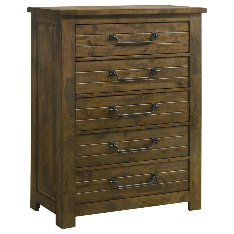 Doherty 5-piece Eastern King Bedroom Set Rustic Brown - 225161KE-S5
