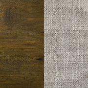 Doherty California King Linen Panel Bed Rustic Brown - 225161KW