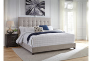Dolante Beige Queen Upholstered Bed - DMV FurnitureQueen Bed