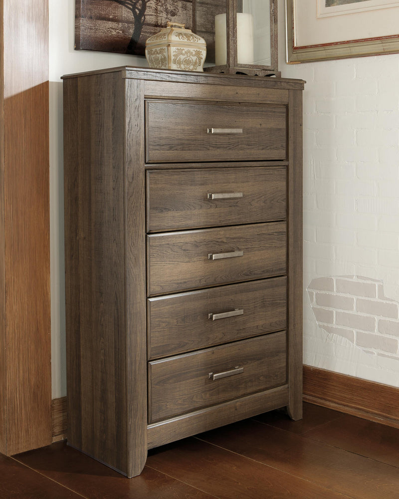 Dolante Beige Queen Upholstered Bed with Chest of Drawers and Nightstand - B130B7