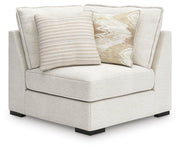 Donelson Creek Vanilla 4-Piece Sectional and Ottoman - 48002U1