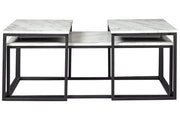 Donnesta Gray/Black Table (Set of 3) - DMV FurnitureOccasional Table Set