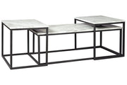 Donnesta Gray/Black Table (Set of 3) - DMV FurnitureOccasional Table Set