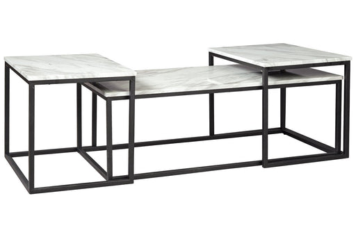 Donnesta Gray/Black Table (Set of 3) - DMV FurnitureOccasional Table Set