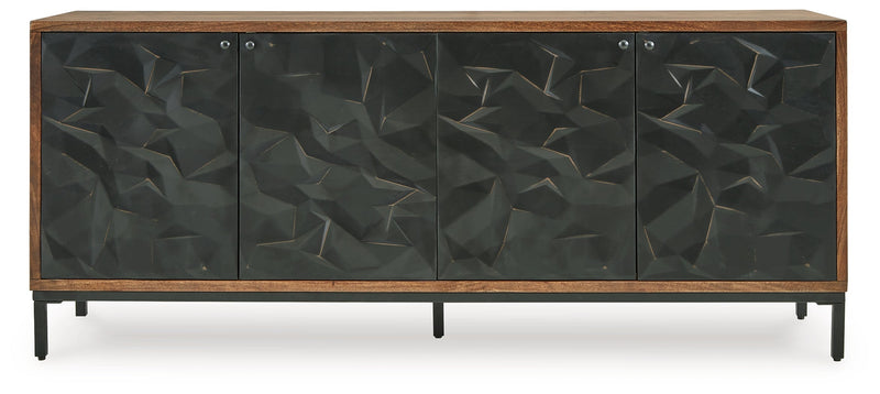 Dorannby Black/Brown Accent Cabinet - A4000649