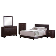 Dorian 5-piece Eastern King Bedroom Set Dark Cocoa - 300762KE-S5