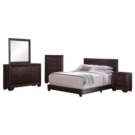 Dorian 5-piece Full Bedroom Set Dark Cocoa - 300762F-S5