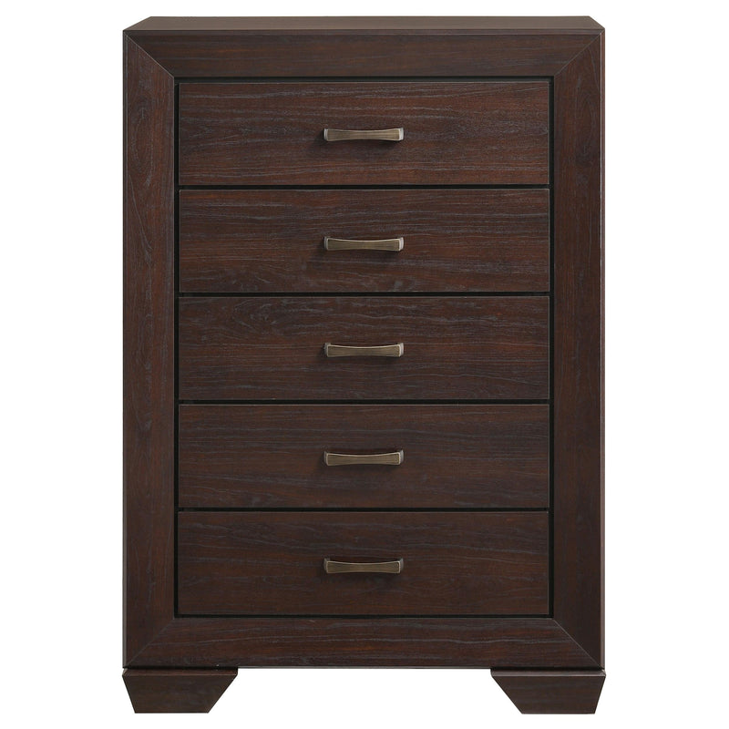 Dorian 5-piece Twin Bedroom Set Dark Cocoa - 300762T-S5
