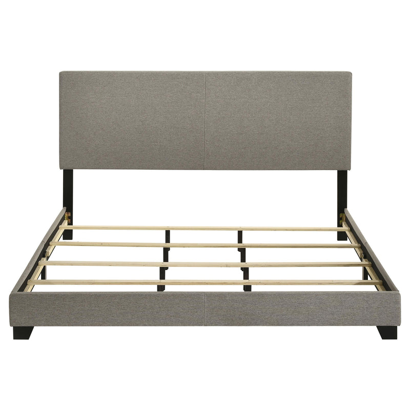 Dorian Fabric Upholstered California King Panel Bed Taupe - 300851KW