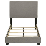 Dorian Fabric Upholstered Twin Panel Bed Taupe - 300851T
