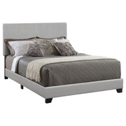 Dorian Faux Leather Upholstered Full Panel Bed Grey - 300763F