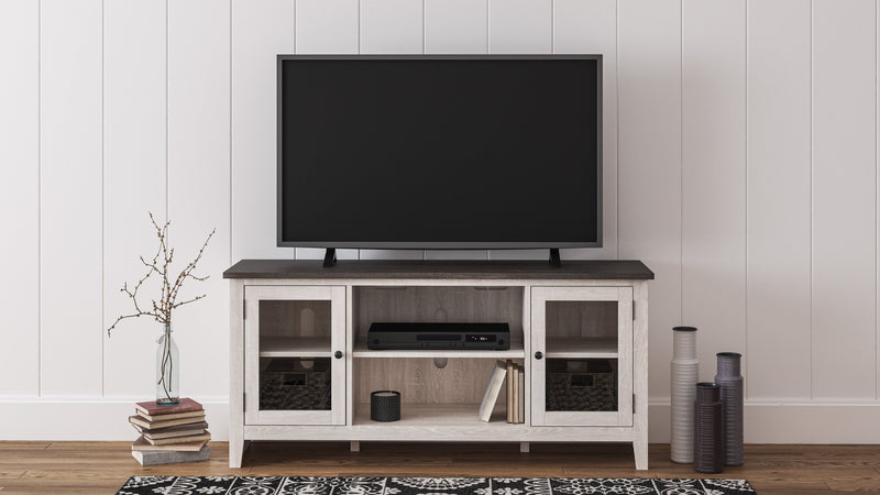 Dorrinson Two - tone Large TV Stand w/Fireplace Option - DMV FurnitureTV Stand